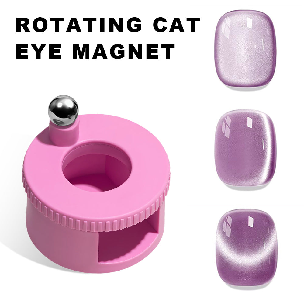 RARJSM 360° Rotating Cat Eye Magnet Pink Glass Bead Effect Magnetic Wand